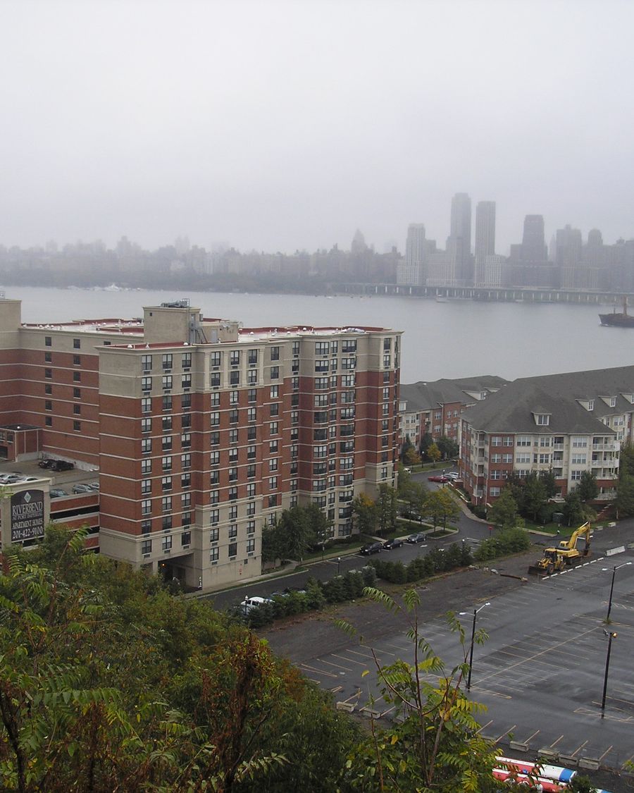 The New York skyline seen across the water